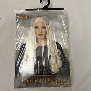 Spirit Long Curls Wig - White